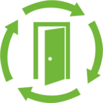 Logo duurzaam omgaan met deuren bij Doorsonline